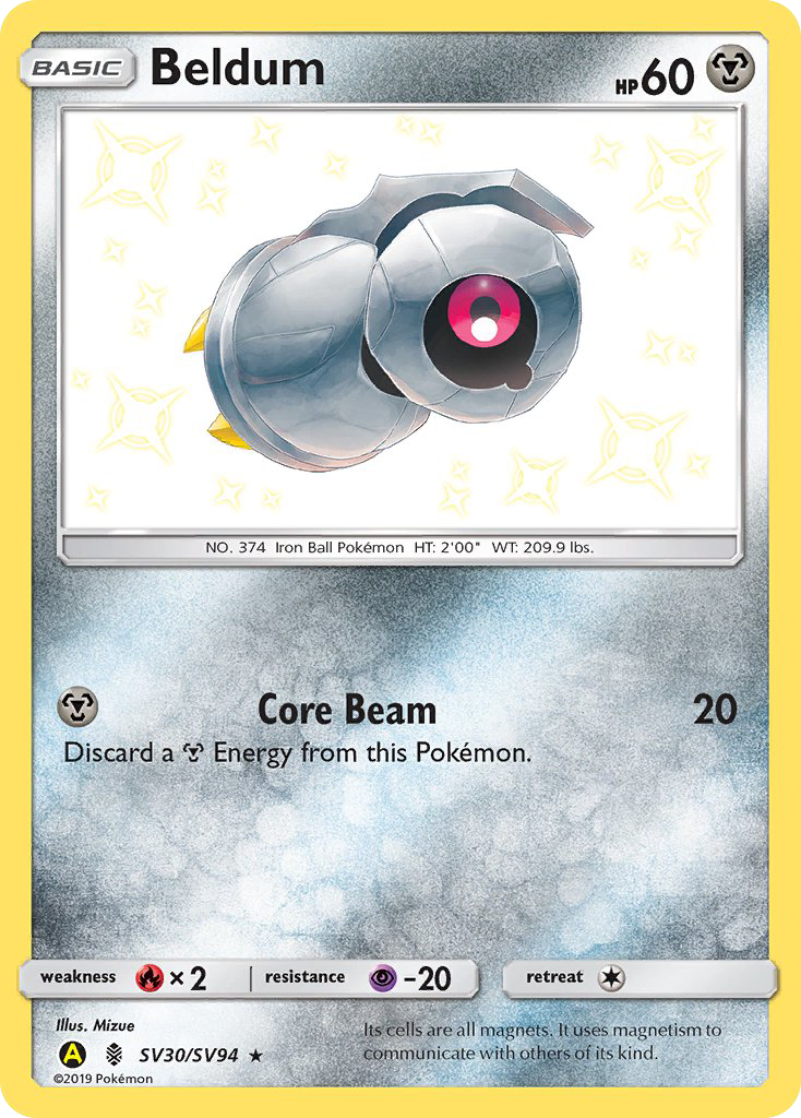Beldum (SV30/SV94) [Sun & Moon: Hidden Fates - Shiny Vault] - Comfy Hobbies