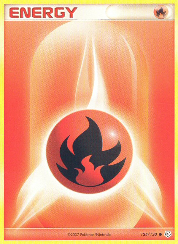Fire Energy (124/130) [Diamond & Pearl: Base Set] - Comfy Hobbies