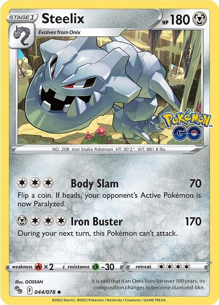 Steelix (044/078) [Pokémon GO] - Comfy Hobbies