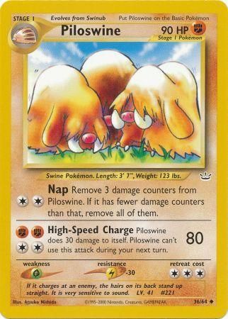 Piloswine (36/64) [Neo Revelation Unlimited] - Comfy Hobbies