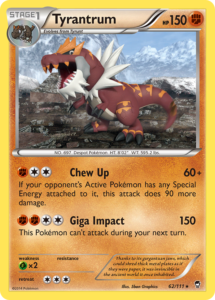 Tyrantrum (62/111) [XY: Furious Fists] - Comfy Hobbies