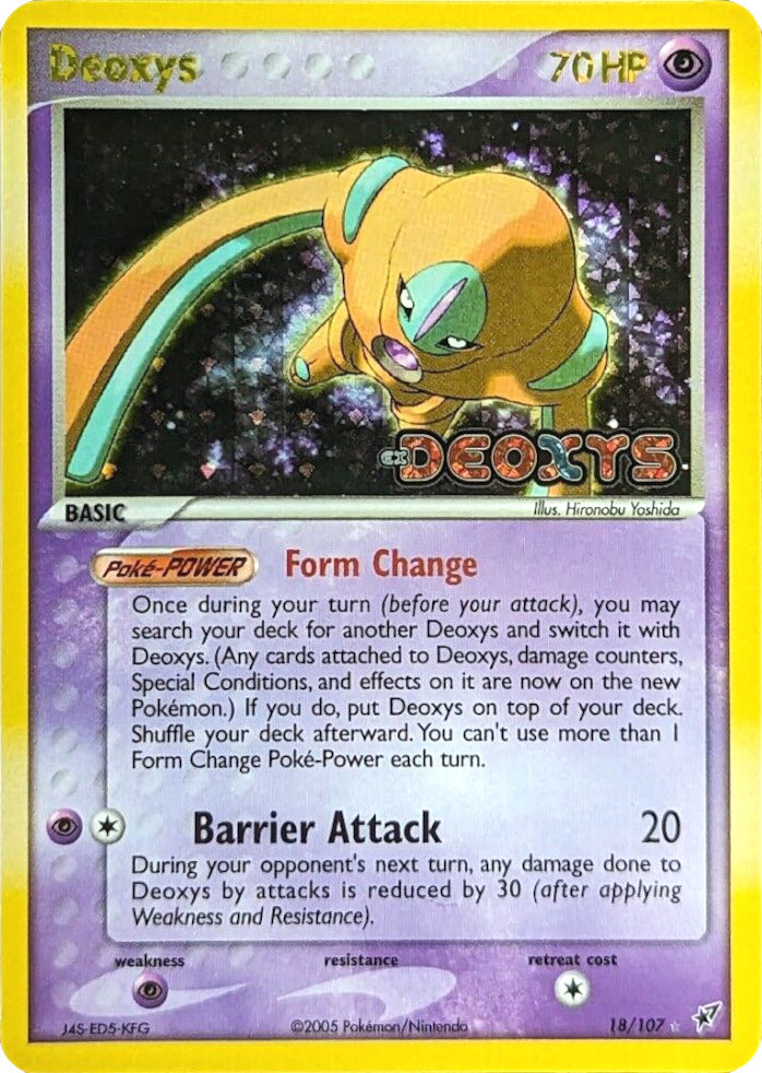 Deoxys (18/107) (Stamped) [EX: Deoxys] - Comfy Hobbies
