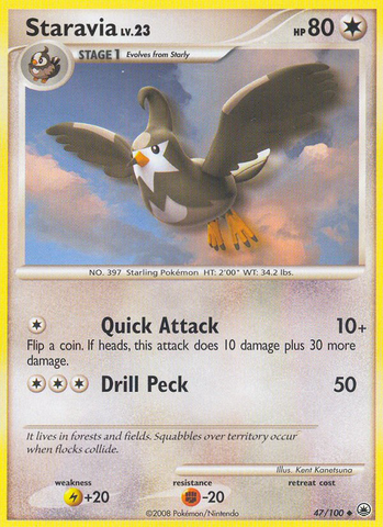 Staravia (47/100) [Diamond & Pearl: Majestic Dawn] - Comfy Hobbies