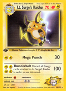 Lt. Surge's Raichu (28/132) [Gym Heroes 1st Edition] - Comfy Hobbies