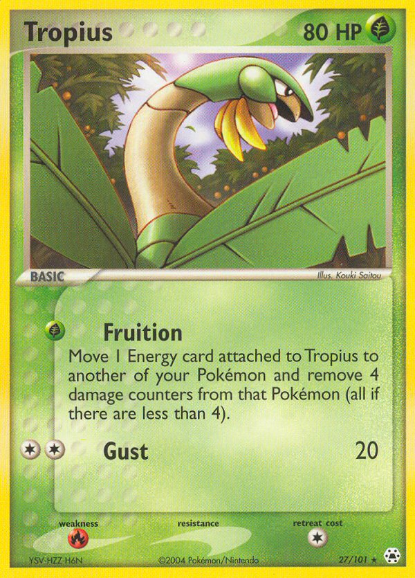 Tropius (27/101) [EX: Hidden Legends] - Comfy Hobbies