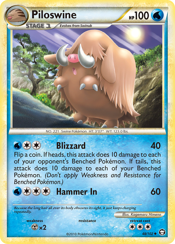 Piloswine (48/102) [HeartGold & SoulSilver: Triumphant] - Comfy Hobbies