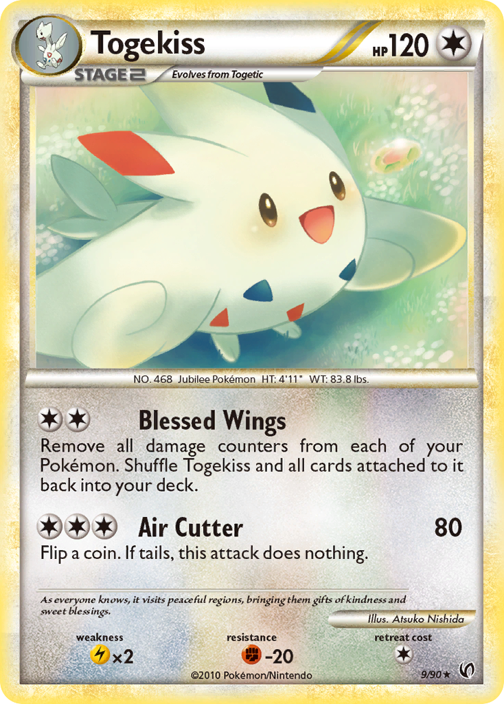 Togekiss (9/90) [HeartGold & SoulSilver: Undaunted] - Comfy Hobbies