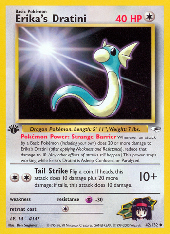 Erika's Dratini (42/132) [Gym Heroes 1st Edition] - Comfy Hobbies