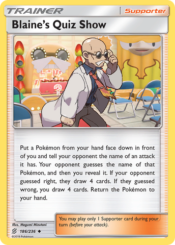 Blaine's Quiz Show (186/236) [Sun & Moon: Unified Minds] - Comfy Hobbies