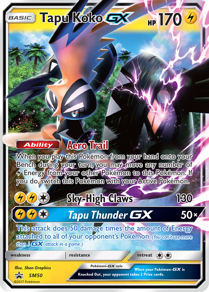 Tapu Koko GX (SM50) [Sun & Moon: Black Star Promos] - Comfy Hobbies