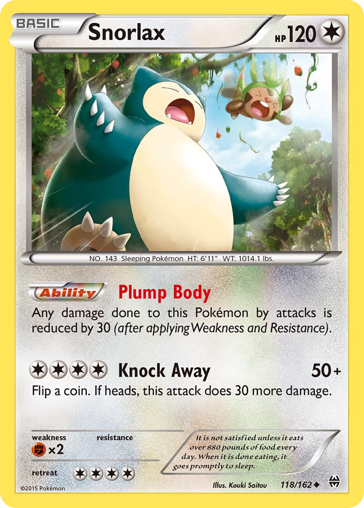 Snorlax (118/162) [XY: BREAKthrough] - Comfy Hobbies