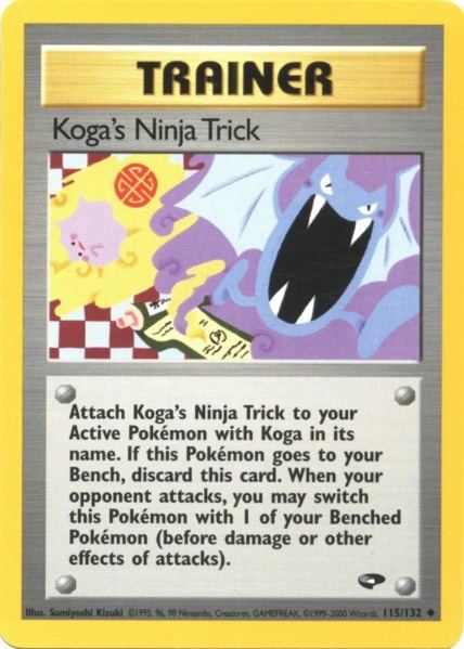 Koga's Ninja Trick (115/132) [Gym Challenge Unlimited] - Comfy Hobbies