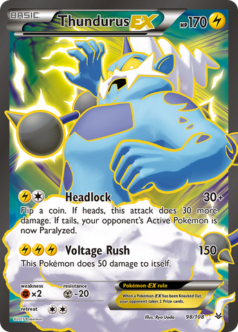 Thundurus EX (98/108) [XY: Roaring Skies] - Comfy Hobbies