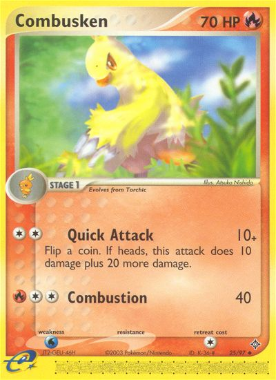Combusken (25/97) [EX: Dragon] - Comfy Hobbies