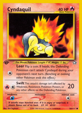 Cyndaquil (56/111) [Neo Genesis 1st Edition] - Comfy Hobbies