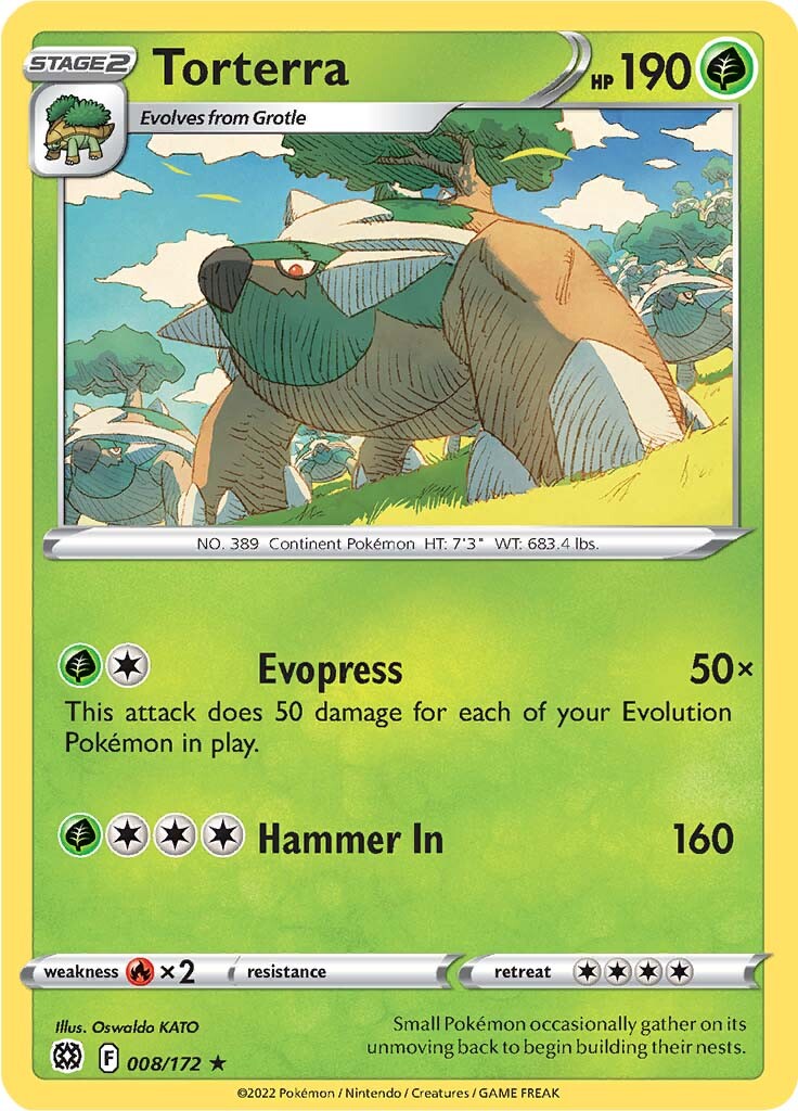 Torterra (008/172) (Theme Deck Exclusive) [Sword & Shield: Brilliant Stars] - Comfy Hobbies