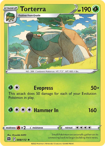 Torterra (008/172) (Theme Deck Exclusive) [Sword & Shield: Brilliant Stars] - Comfy Hobbies
