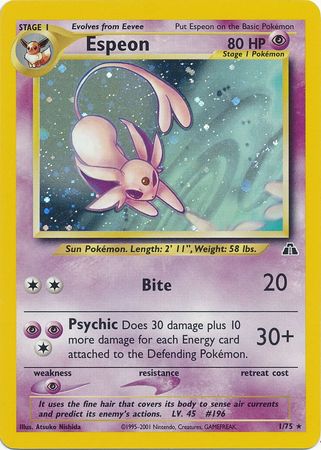 Espeon (1/75) [Neo Discovery Unlimited] - Comfy Hobbies