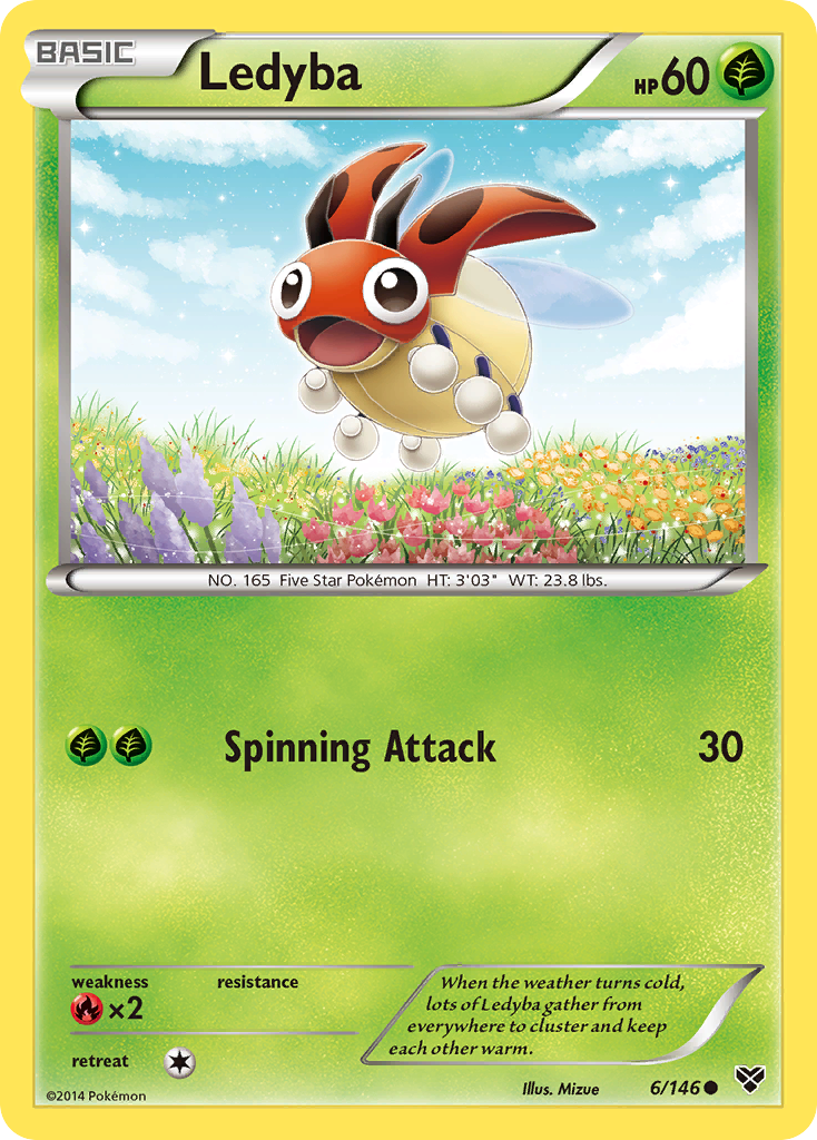 Ledyba (6/146) [XY: Base Set] - Comfy Hobbies