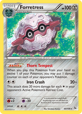 Forretress (60/106) [XY: Flashfire] - Comfy Hobbies