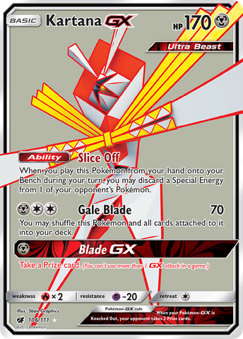 Kartana GX (106/111) [Sun & Moon: Crimson Invasion] - Comfy Hobbies