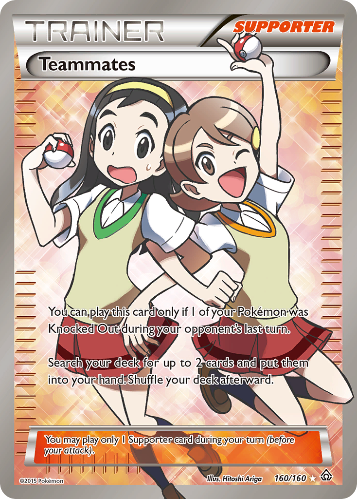 Teammates (160/160) [XY: Primal Clash] - Comfy Hobbies