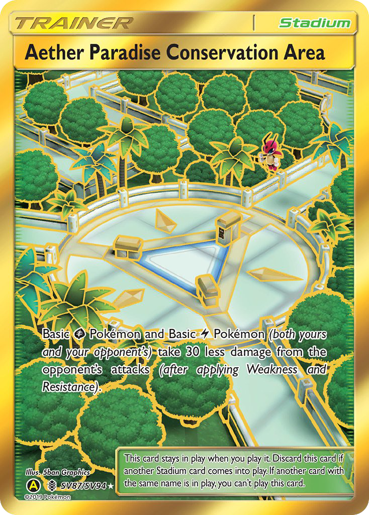 Aether Paradise Conservation Area (SV87/SV94) [Sun & Moon: Hidden Fates - Shiny Vault] - Comfy Hobbies