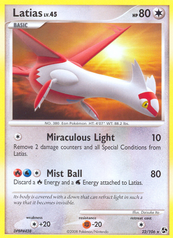Latias (22/106) [Diamond & Pearl: Great Encounters] - Comfy Hobbies