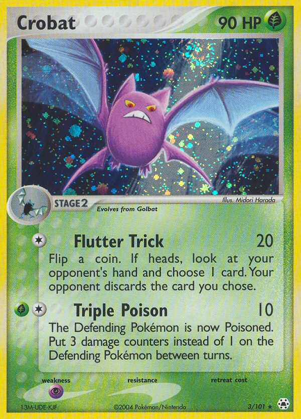 Crobat (3/101) [EX: Hidden Legends] - Comfy Hobbies