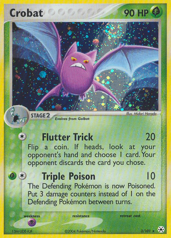 Crobat (3/101) [EX: Hidden Legends] - Comfy Hobbies