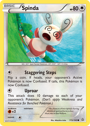 Spinda (115/160) [XY: Primal Clash] - Comfy Hobbies