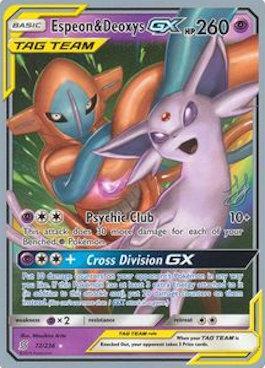 Espeon & Deoxys GX (72/236) (Perfection - Henry Brand) [World Championships 2019] - Comfy Hobbies