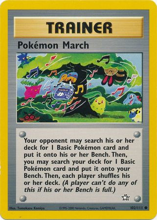 Pokemon March (102/111) [Neo Genesis Unlimited] - Comfy Hobbies