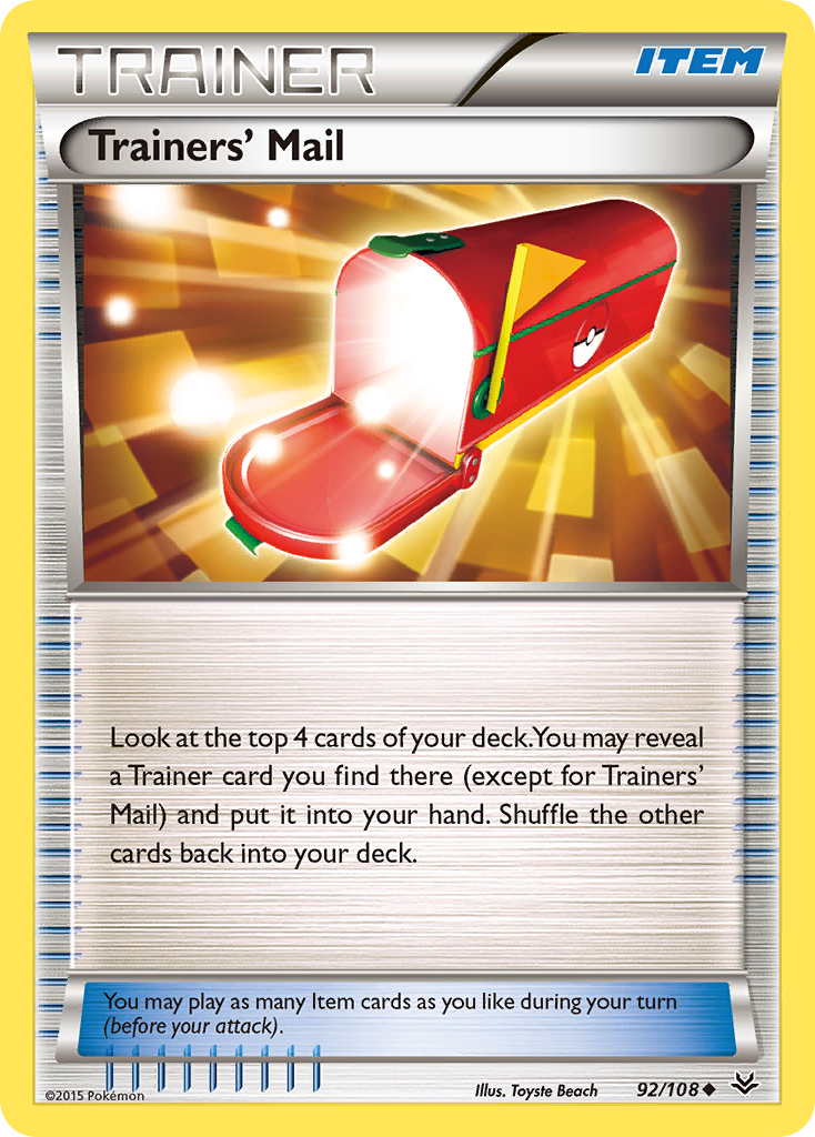 Trainers' Mail (92/108) [XY: Roaring Skies] - Comfy Hobbies