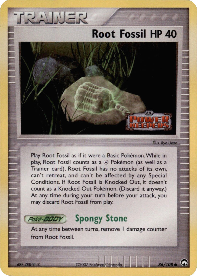 Root Fossil (86/108) (Stamped) [EX: Power Keepers] - Comfy Hobbies