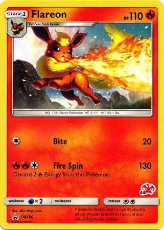 Flareon (SM186) (Charizard Stamp #44) [Battle Academy 2020] - Comfy Hobbies