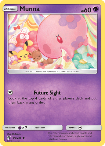 Munna (88/236) [Sun & Moon: Unified Minds] - Comfy Hobbies