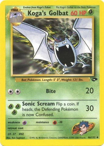 Koga's Golbat (46/132) [Gym Challenge Unlimited] - Comfy Hobbies