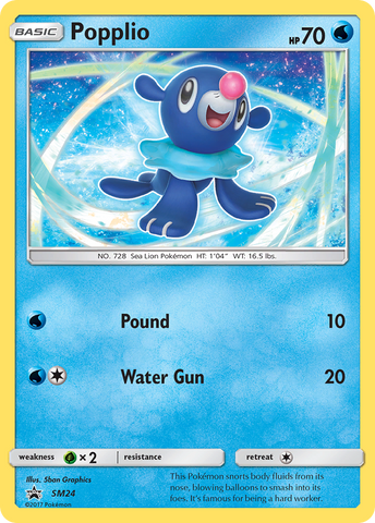 Popplio (SM24) [Sun & Moon: Black Star Promos] - Comfy Hobbies
