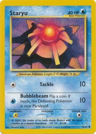 Staryu (56/64) [Neo Revelation Unlimited] - Comfy Hobbies