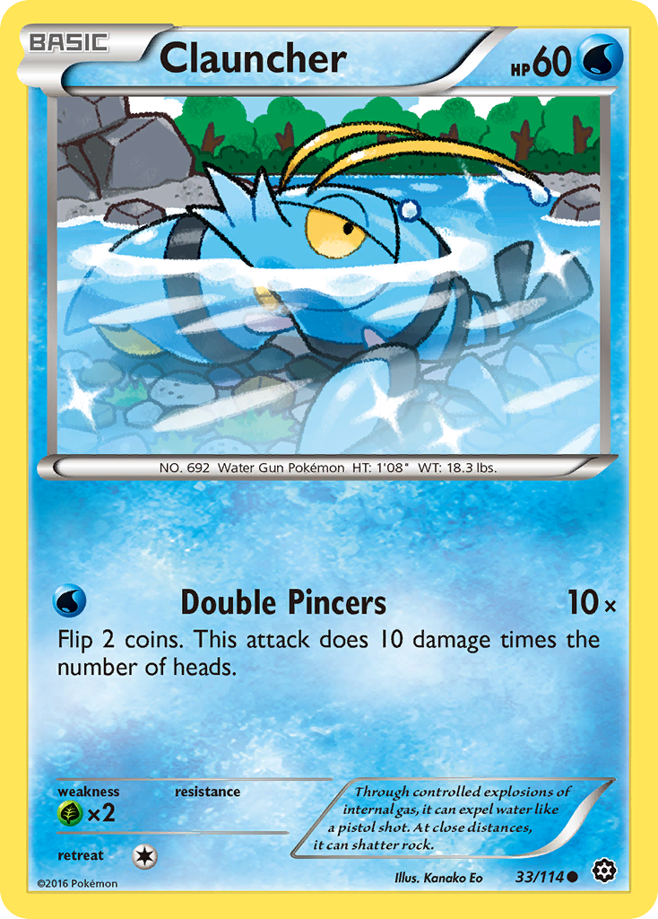 Clauncher (33/114) [XY: Steam Siege] - Comfy Hobbies