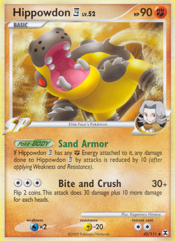 Hippowdon (42/111) [Platinum: Rising Rivals] - Comfy Hobbies