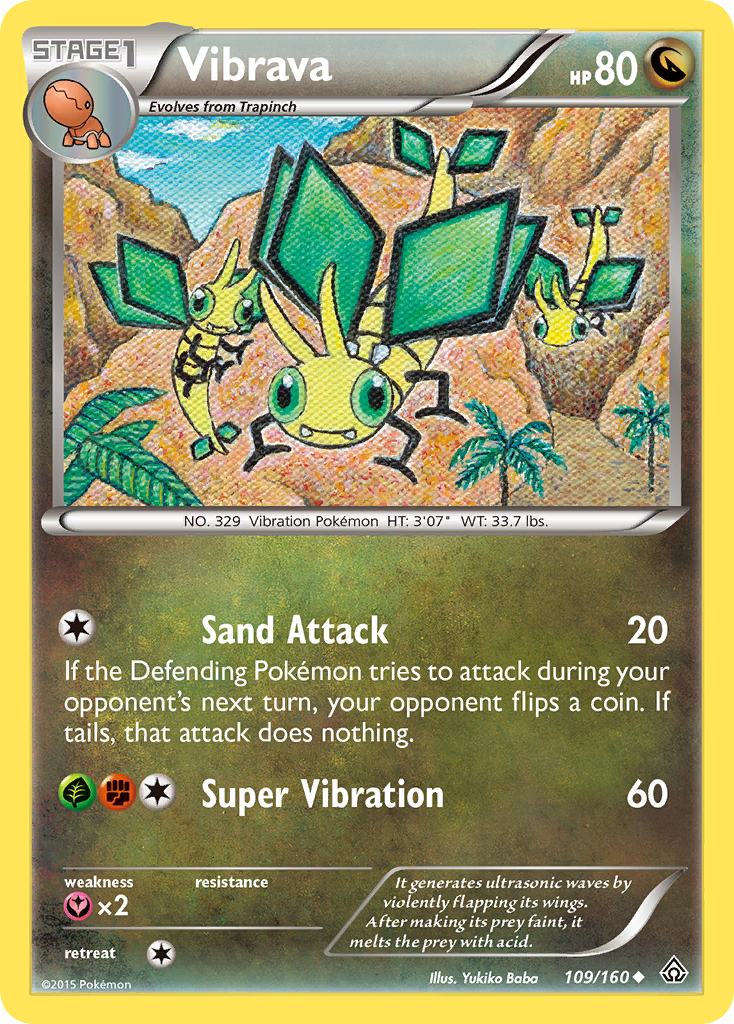 Vibrava (109/160) [XY: Primal Clash] - Comfy Hobbies