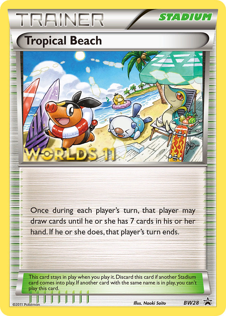 Tropical Beach (BW28) (Finalist) [Black & White: Black Star Promos] - Comfy Hobbies