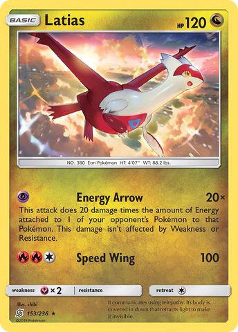 Latias (153/236) [Sun & Moon: Unified Minds] - Comfy Hobbies
