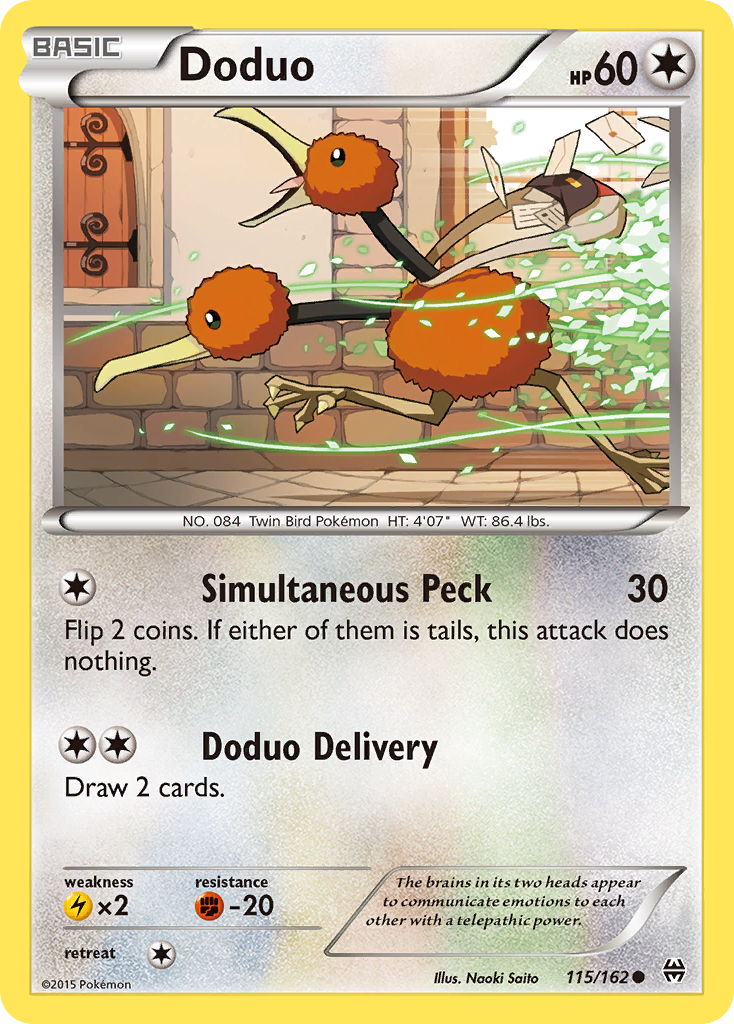 Doduo (115/162) [XY: BREAKthrough] - Comfy Hobbies