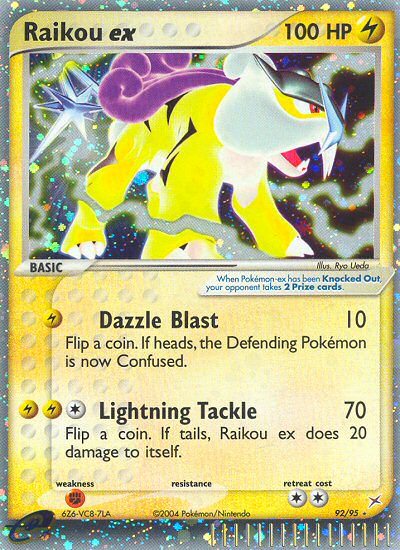 Raikou ex (92/95) [EX: Team Magma vs Team Aqua] - Comfy Hobbies