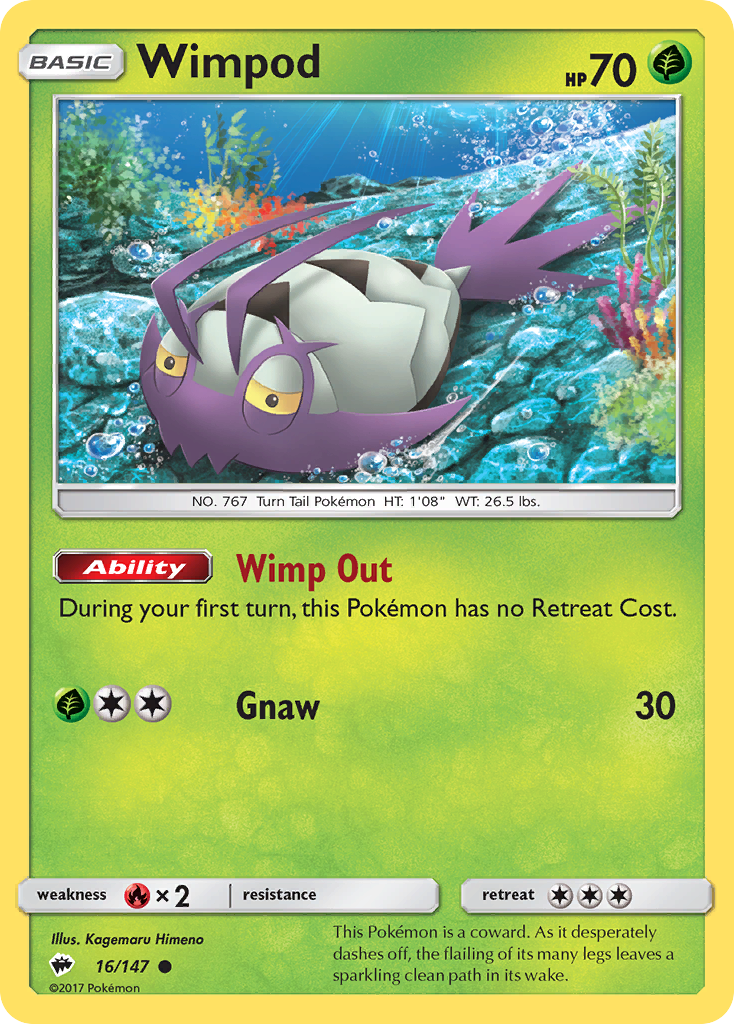 Wimpod (16/147) [Sun & Moon: Burning Shadows] - Comfy Hobbies