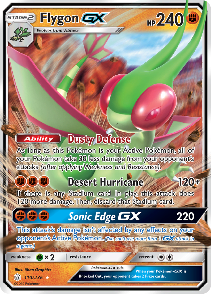 Flygon GX (110/236) [Sun & Moon: Cosmic Eclipse] - Comfy Hobbies