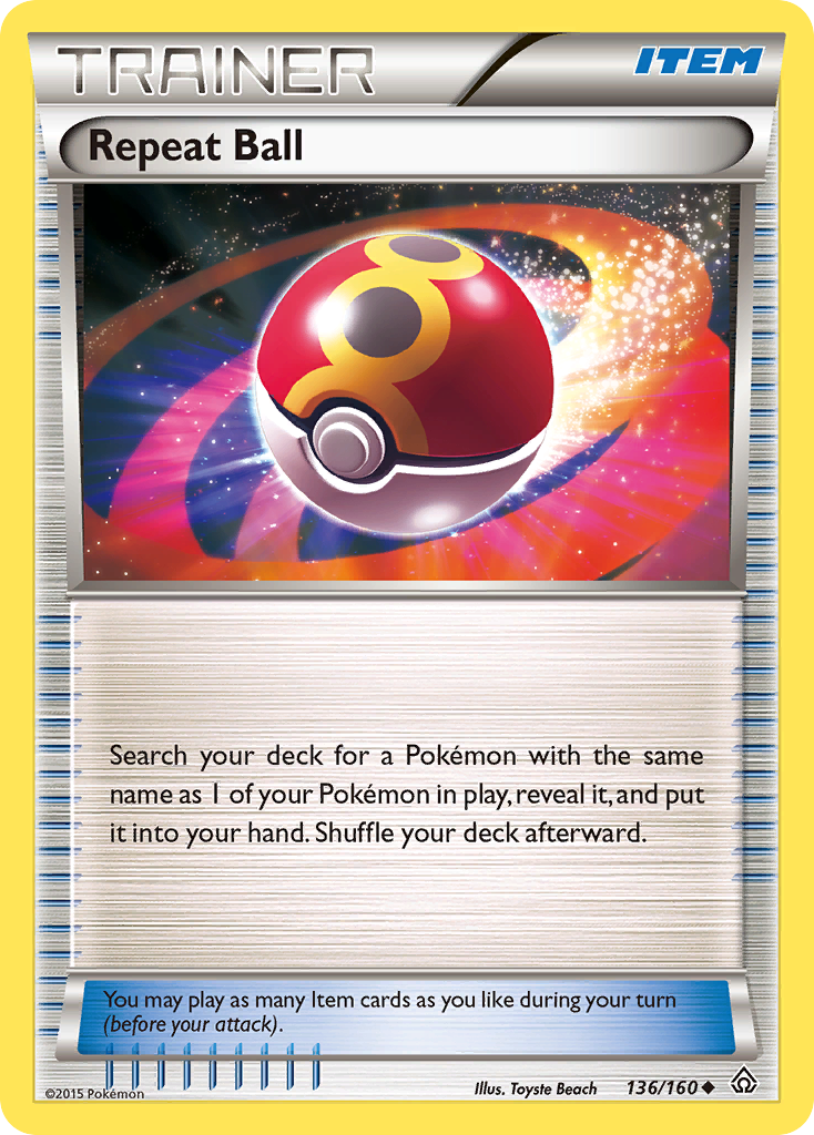 Repeat Ball (136/160) [XY: Primal Clash] - Comfy Hobbies